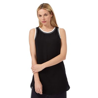 Black tipped tunic top